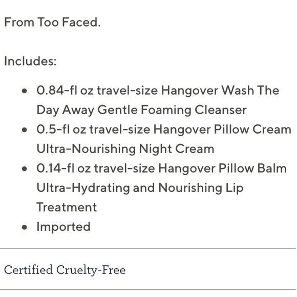 Too Faced Hangover RX Skincare Obsessions Set - Picture 16 of 16